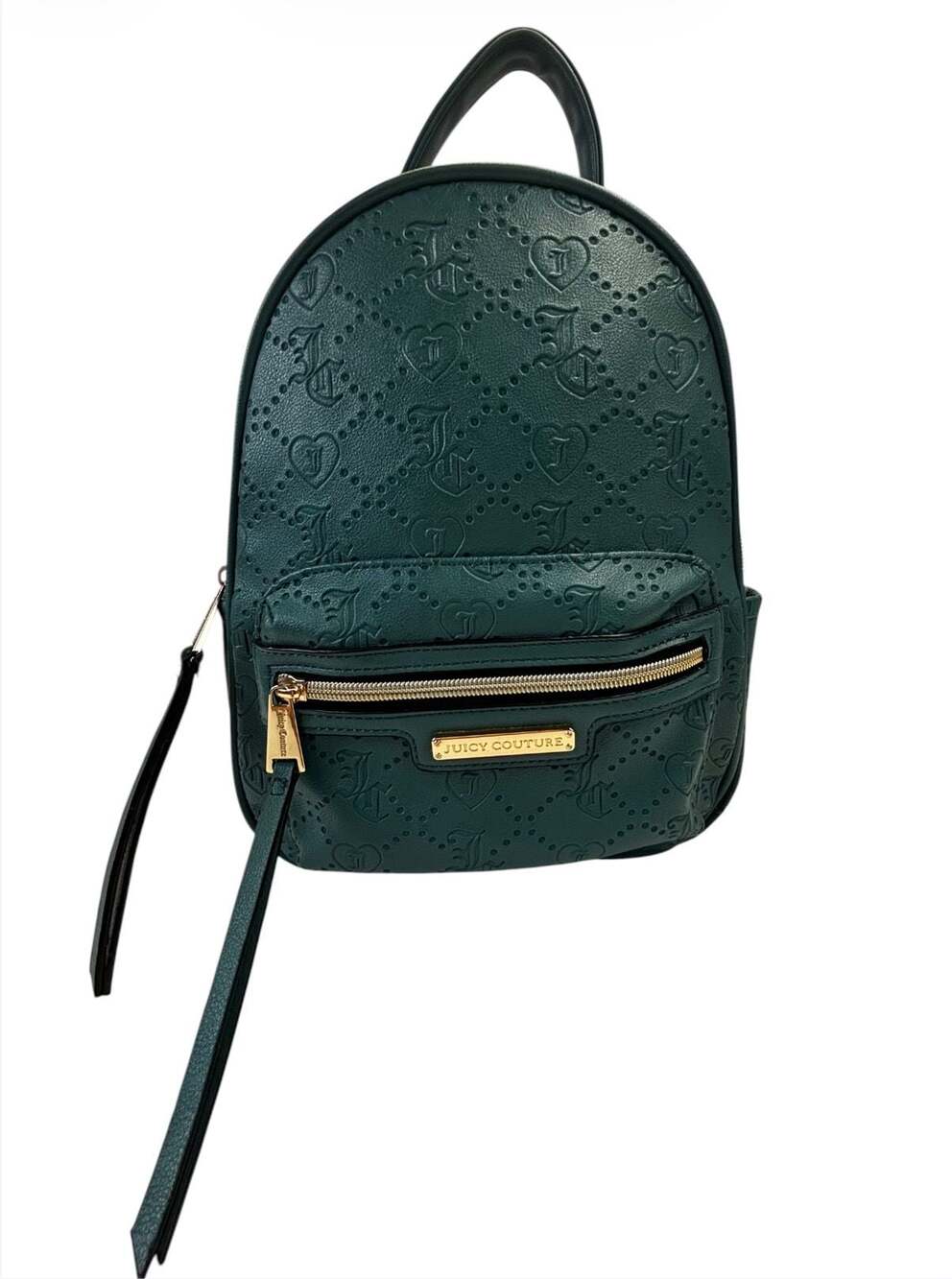 Juicy Couture Embossed Logo Heart Mini Backpack Green